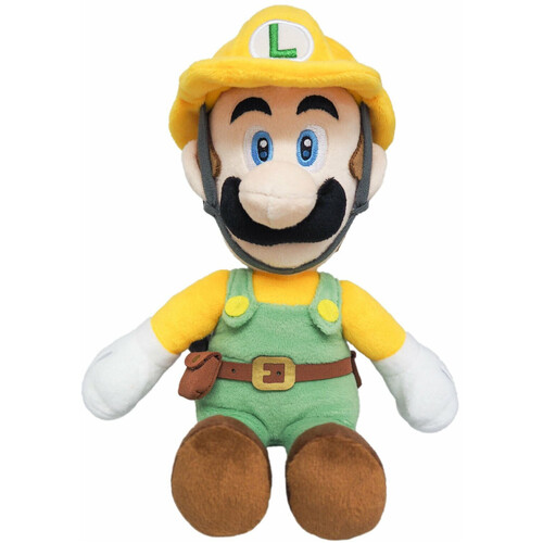 Nintendo Super Mario Builder Luigi Plush Toy 25cm