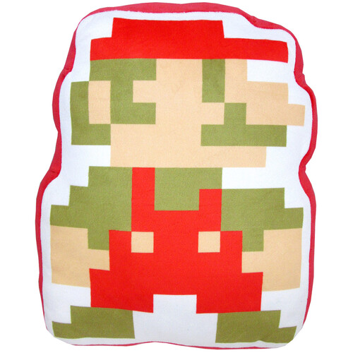 Nintendo Super Mario Mario 8 Bit Plush Pillow 35cm