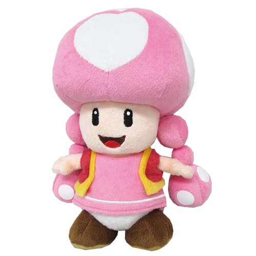 Nintendo Super Mario Toadette Plush Toy 20cm Pink