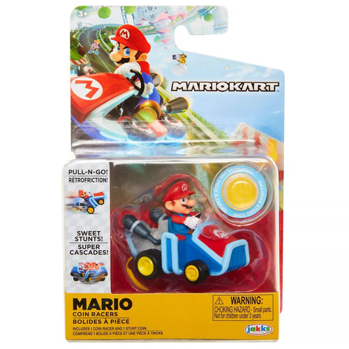 Nintendo Mario Kart Mario Coin Racer Pull Back Car